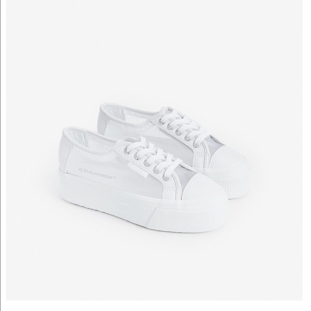 Superga Mesh Platform Sneakers